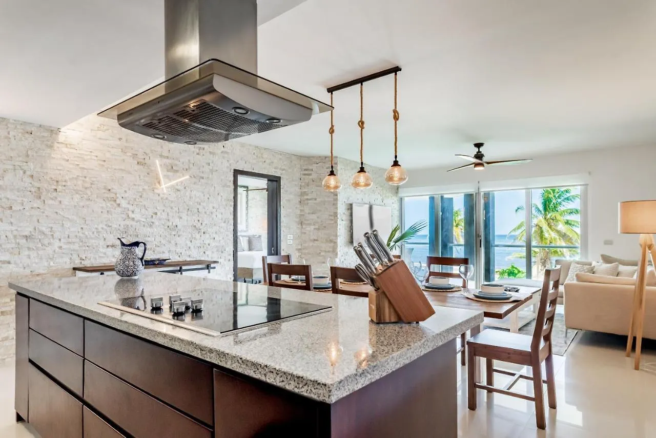 Gorgeous Ocean Front Apartment Casa Shell Condo Playa del Carmen Mexico
